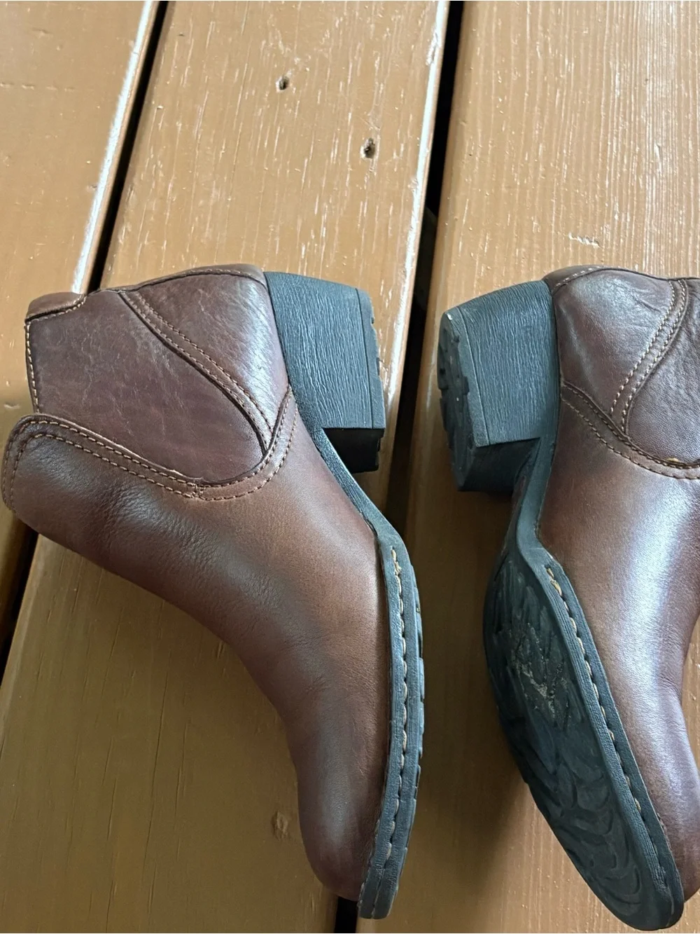 Born Ankle Boots Size 8.5 Women's  Brown Leather Rachell
